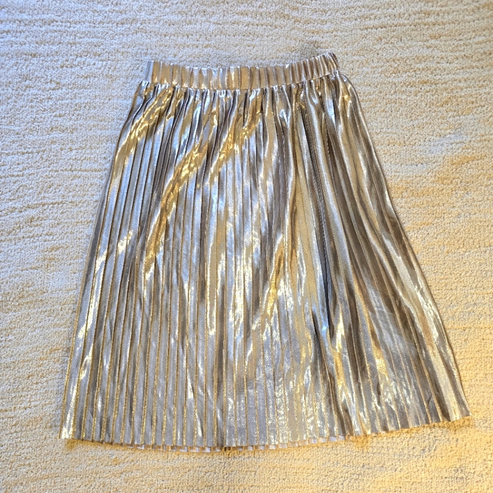 Teen Manguun Metallic Silver / Rose Gold Skirt Size Large (11-14)